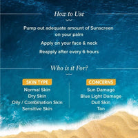 Aqualogica Glow+ Dewy Sunscreen SPF 50 PA++++ with Papaya & Vitamin C | For Oily, Combination & Dry Skin Type | UVA/B & Blue Light Protection | Fragrance-Free | For Men & Women | 50g x 2