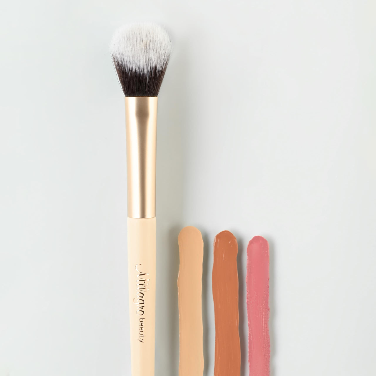 Milagro Beauty Concealer Brush 13 – Ultra-Soft, Vegan Brush for Seamless Cream & Liquid Foundation Application, Precision Coverage, Easy to Clean, Travel-Friendly, Cruelty-Free, Multipurpose Tool