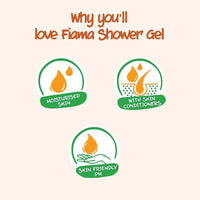 Fiama Body Wash Shower Gel Peach & Avocado, 1.5L Bodywash Refill Value Pouch for Women & Men with Skin Conditioners for Soft & Moisturised Skin, Suitable for All Skin Types