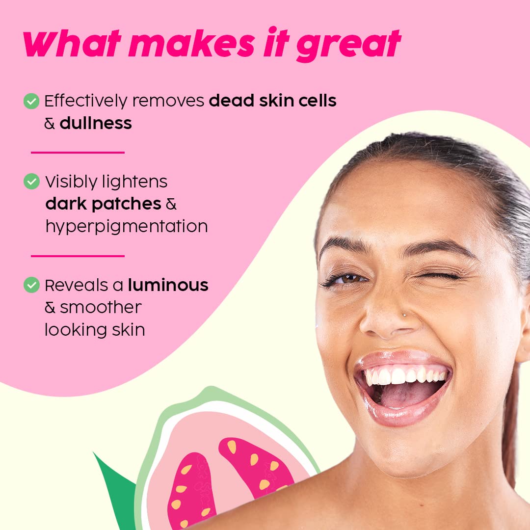 PLIX - THE PLANT FIX 3% Glycolic Acid Guava Serum For Glowing Skin & Gentle Exfoliation | Visibly Minimizes Dark Spots | For Women & Men, All Skin Types | 30 ml