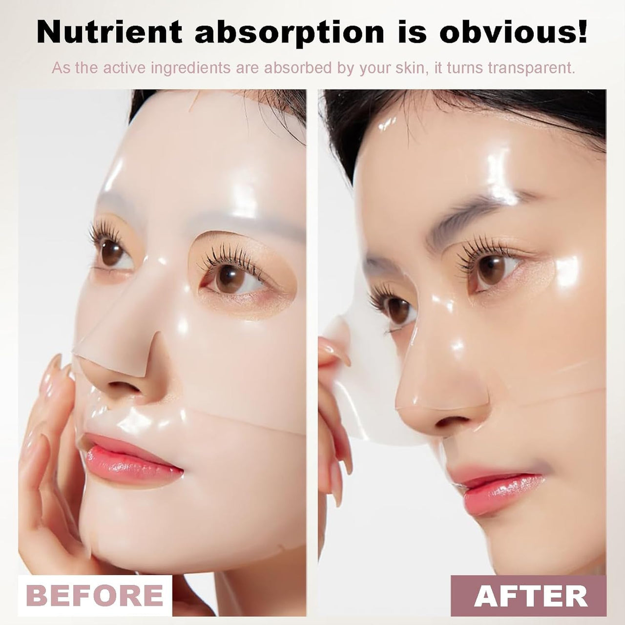 Bio Collagen Face Mask Overnight, Bio Collagen Face Mask, Bio Collagen Mask, Hydrating Overnight Hydrogel Mask, Pore Minimizing, Elasticity (1 count (pack of 1), Unscented)