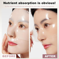 Bio Collagen Face Mask Overnight, Bio Collagen Face Mask, Bio Collagen Mask, Hydrating Overnight Hydrogel Mask, Pore Minimizing, Elasticity (1 count (pack of 1), Unscented)