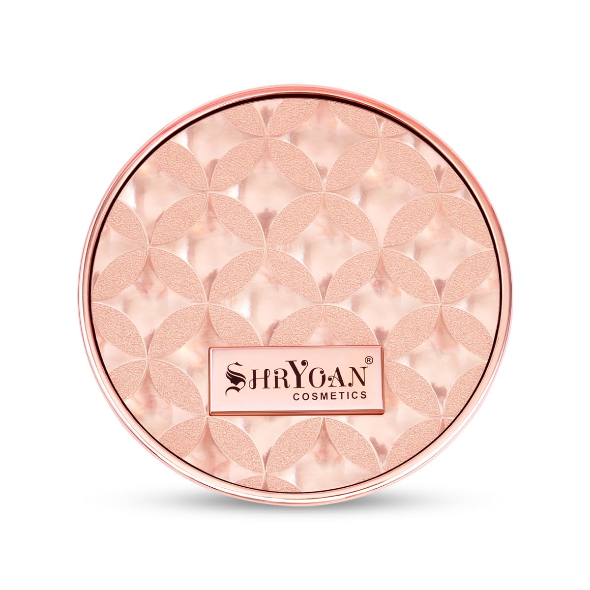 Shryoan 2 IN 1 Oil Control Compact Powder Full Coverage White Tone with Mirror Fair Skin Matte Finish Double Beige Shades with Oval Makeup Brush (SH03)