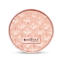 Shryoan 2 IN 1 Oil Control Compact Powder Full Coverage White Tone with Mirror Fair Skin Matte Finish Double Beige Shades with Oval Makeup Brush (SH03)
