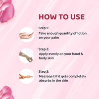 Bryan & Candy Delicate Rose Moisturizing Hand and Body Lotion Enriched with Shea Butter & Hyaluronic Acid for Smooth, Moisturized Skin (125ml)