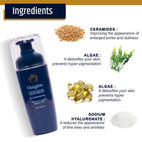 Oceglow Korean Glow Serum for Intense Hydration & Glowing Skin | Infused with Gold & Hylauronic acid Serum | | Formulated & Made in Korea | Brightening Face Serum For Women & Men - 30ml