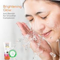 VLCC Serum Facewash - 100ml | with Vitamin C Serum Rich in Antioxidants & Mulberry Extract to Reduce Blemishes & Bright Glow | Dermatologically Tested