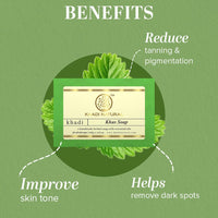 Khadi Natural Herbal Khus Soap| Herbal Handmade Soap| Long lasting aroma| Calms dry skin|Natural Soap with Essential Oils| Suitable for all skin types|125 gm |Pack of 3 (125gm*3) (375 gm)