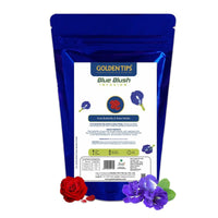 Golden Tips Butterfly Pea Flower Tea Blush Blush Herbal Infusion Tea (100gm- 50 Cups)