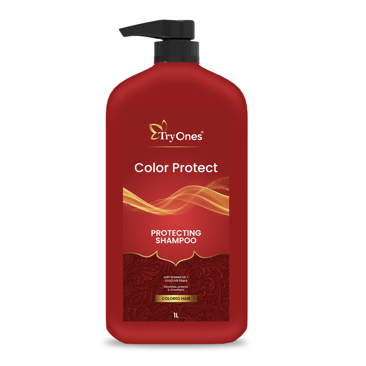 TryOnes Color Protect Shampoo, Vibrant & Revived Colour, For Colour-treated Hair, Protects from UVA & UVB, 1000 ml
