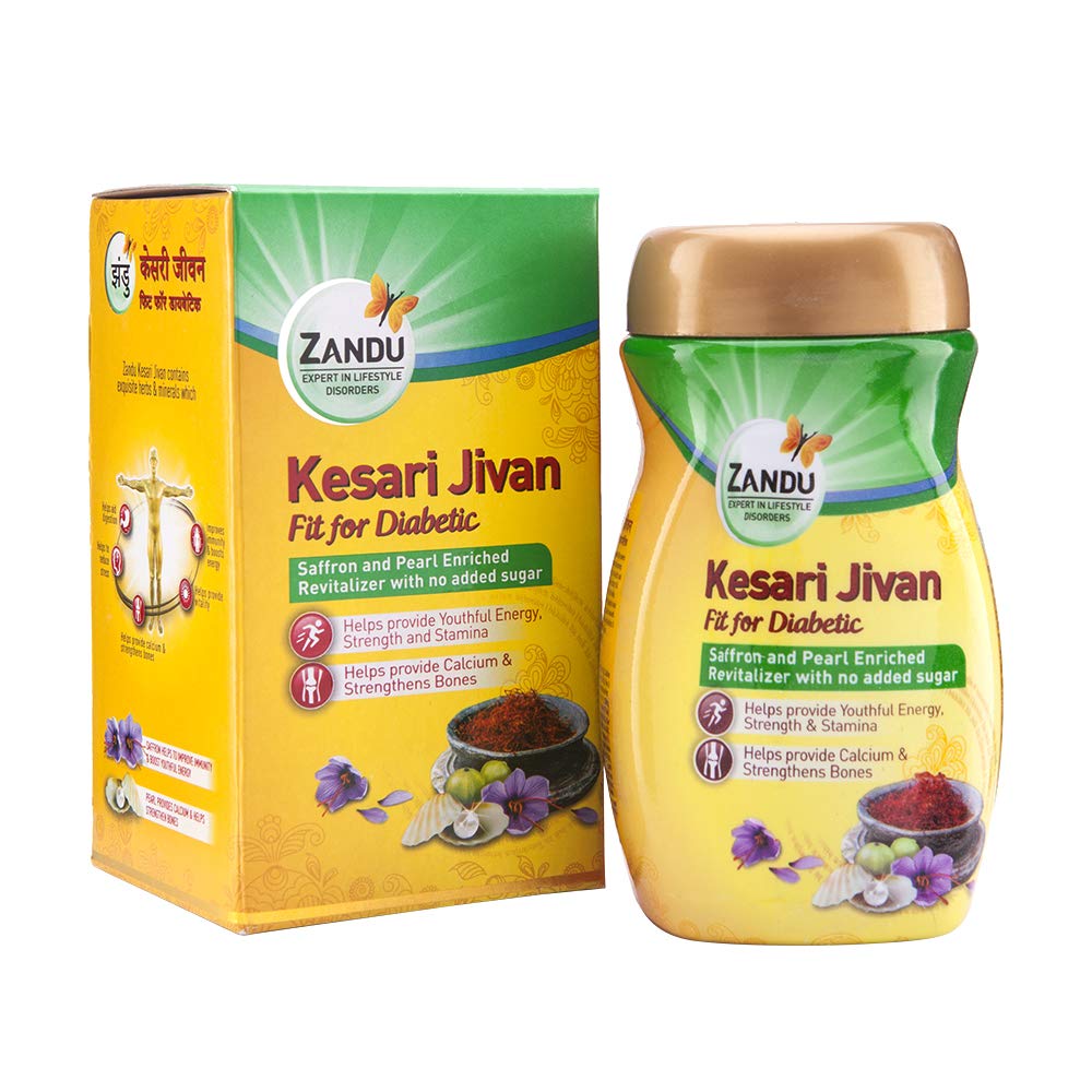 Zandu Kesari Jivan - 900g & Zandu Kesari Jeevan Fit for Diabetics - 900 g