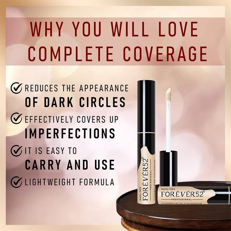 Daily Life Forever52 Easily Blendable Concealer for Face Makeup (French Vanilla) Natural finish,Liquid Light Weight Concealer-COV007