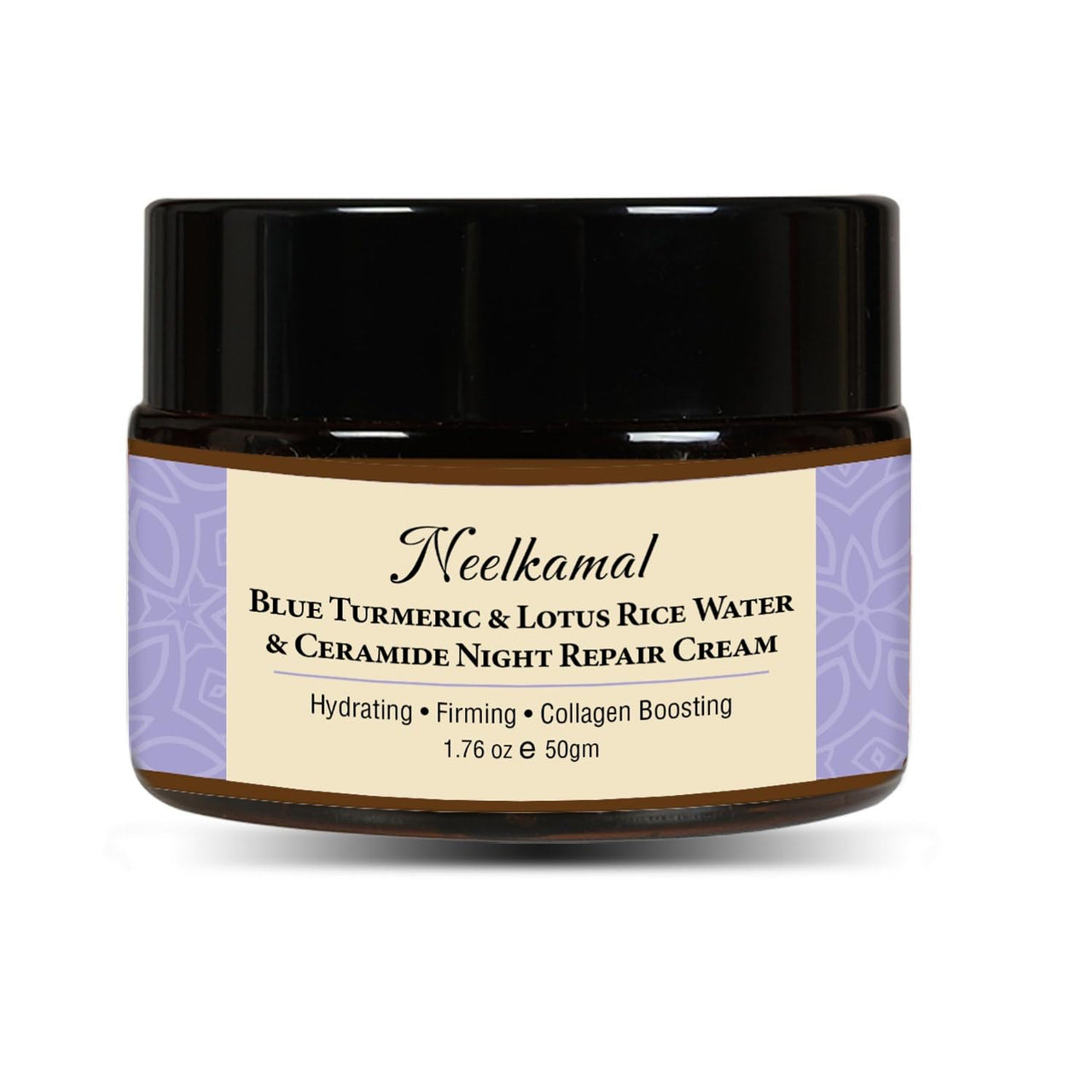 Herbs & Greens Blue Turmeric & Lotus Rice Water Ceramide Night Repair Moisturizer Cream | Hydrating, Firming, Collagan Boosting | Skin Barrier Face Cream For Woman & Men | All Skin Types | 50gm