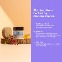 CITTA Deep Conditioning Hair Mask | Argan Oil & Goji Berry for Frizzy, Dry & Damaged Hair | Hair Smoothening & Strengthening | Prevents Hair Fall & Breakage | For All Hair & Scalp Types | 100 gm