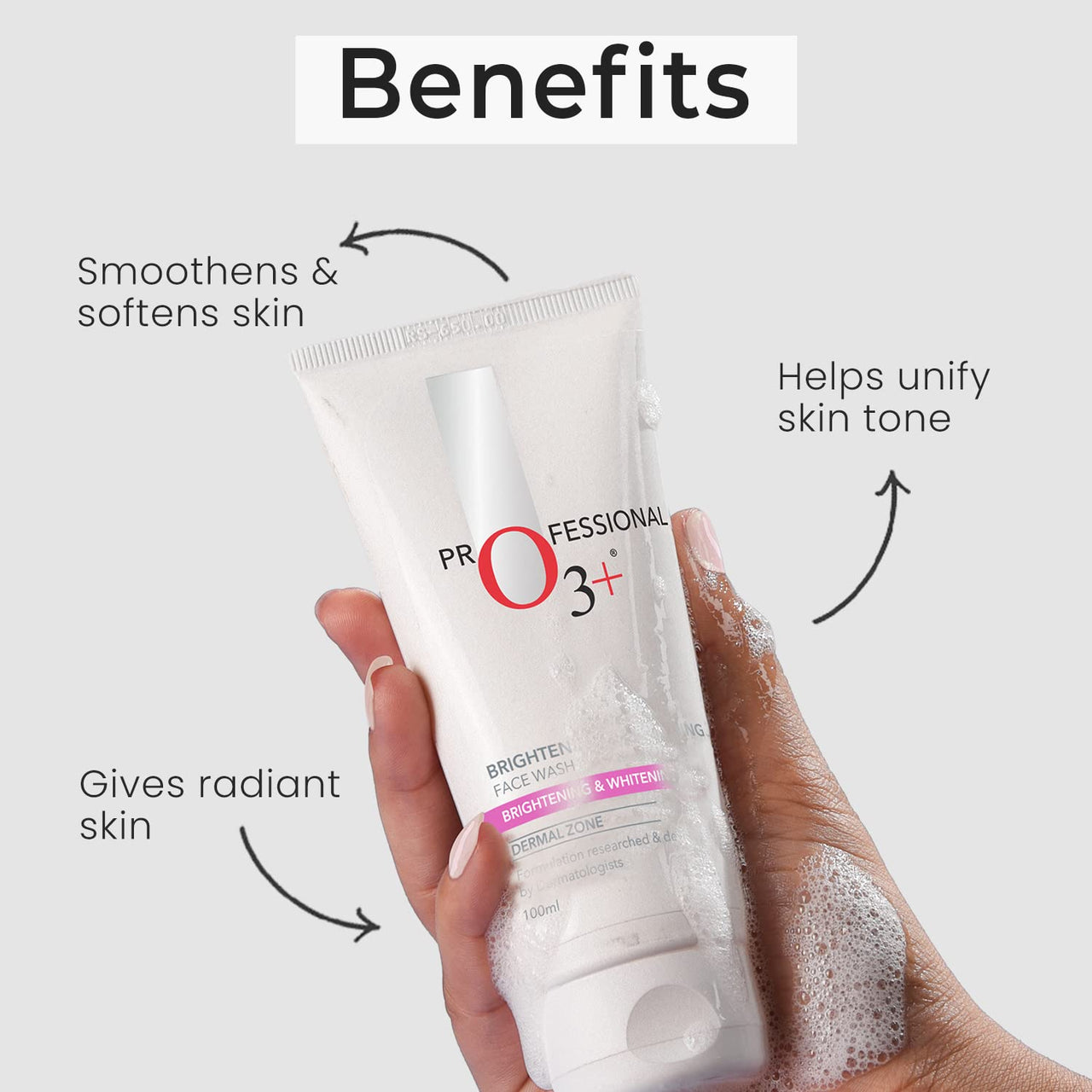 O3+ Bright Under Eye Circle Cream - Brightening & Whitening For Dark Circles & O3+ Brightening and Whitening Face Wash Combo