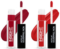 INSIGHT Non Transfer Matte Lip Color, 4Ml (09 Sunset Red) & Lip Color, 4Ml (21 Romance)