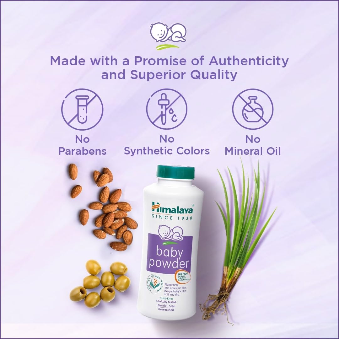 Himalaya Baby Powder 400g (Pack of 2) | Refreshes and keeps baby's  skin smooth and dry