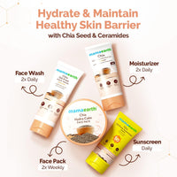 Mamaearth Chia Hydra-Calm Face Pack with Chia Seed & Ceramides for Healthy Skin Barrier - 200g | DIY-like Texture | Instant Hydration & Glow | Gel Cream Cooling Mask | Free From Harmful Chemicals | All Skin Types