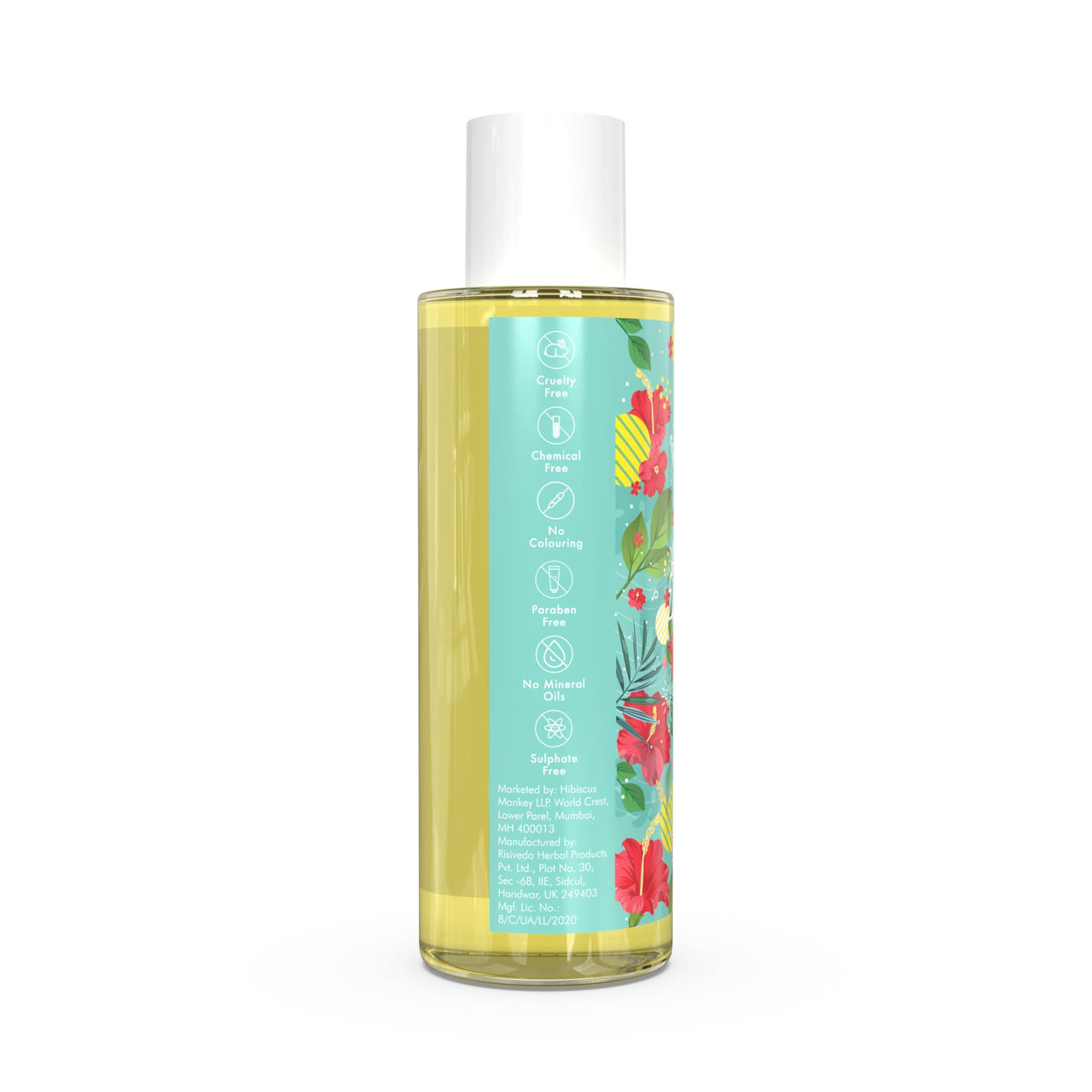 Hibiscus Monkey HM Love Scalp & Hair Oil | Promotes Hair Growth, Reduces Hair Fall | Scalp care | Anti Frizz | Real Hibiscus Flowers, Coconut Milk Oil | Natural | No Mineral Oil, Chemical-Free | 100mL