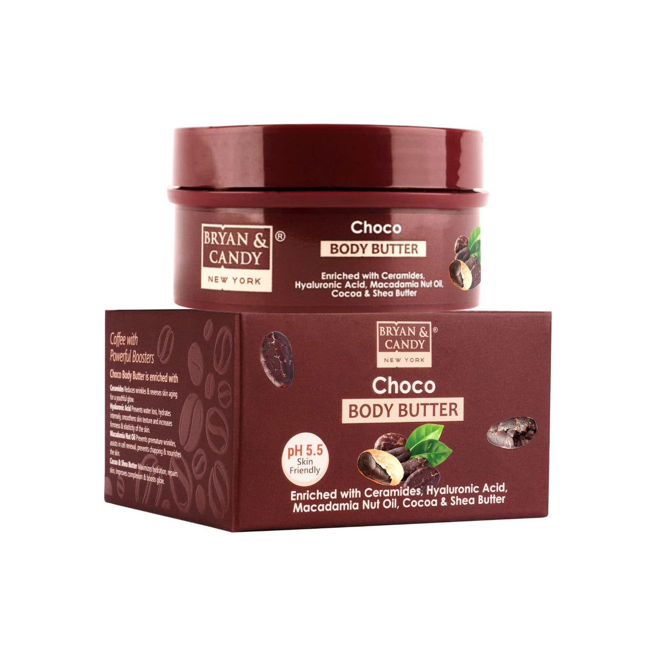 BRYAN & CANDY Choco Body Butter |Ph5.5 Skin Friendly | 72hrs Moisturization | 100% Vegan