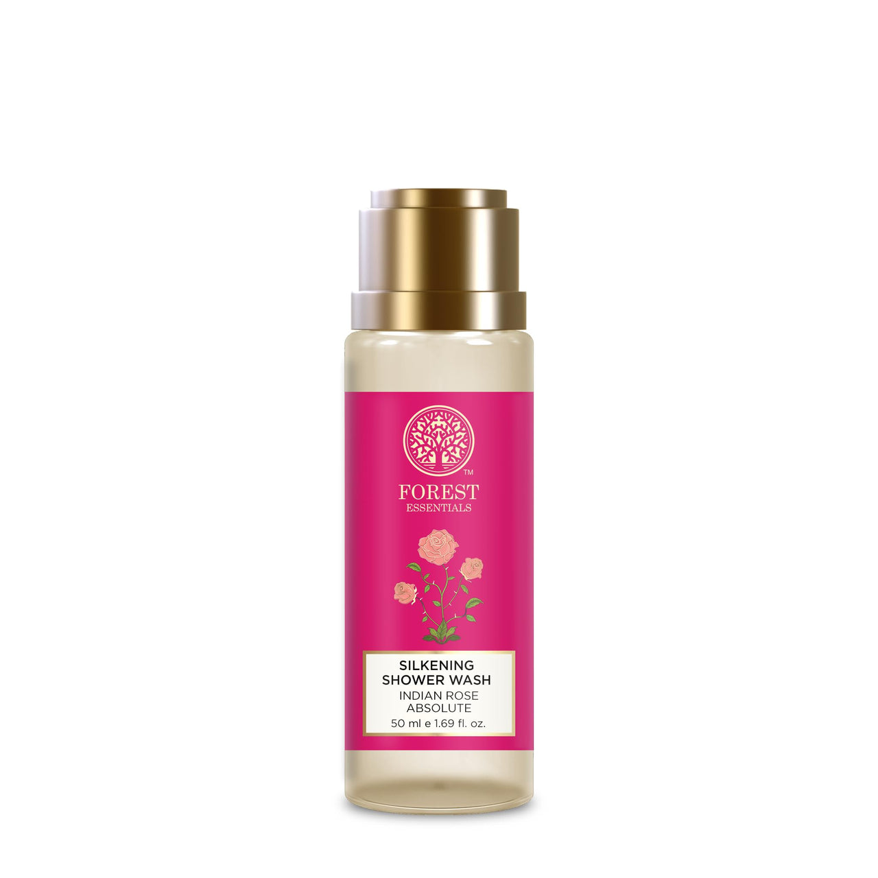 Forest Essentials Indian Rose Absolute Gift Box | Body Care Gift Set with Premium Body Wash & Body Lotion | 2 Piece Gift Set