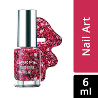 Lakmé Color Crush Shimmery Finish Nailart, G9, 6Ml And Lakmé Color Crush Nailart, M5 Burgundy, 6 Ml