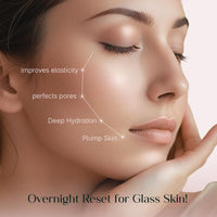 SeoulSkin Collagen Glass Skin Overnight Mask - Korean Collagen Face Mask with Low Molecular Collagen & Hyaluronic Acid, Pore Perfecting & Hydrating, Paraben-Free, For All Skin Types (1N)