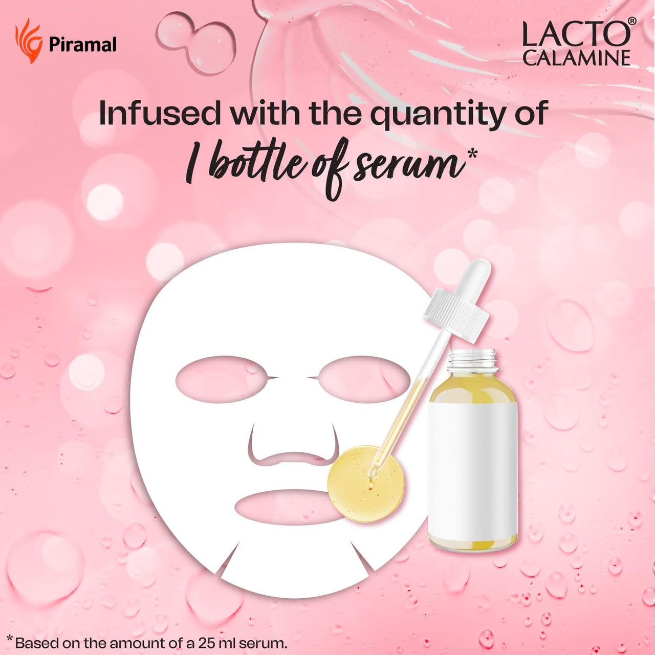 Lacto Calamine Hyaluronic Acid Face Sheet Mask |Instant Hydration |Glycolic Acid & D-Panthenol|30 g