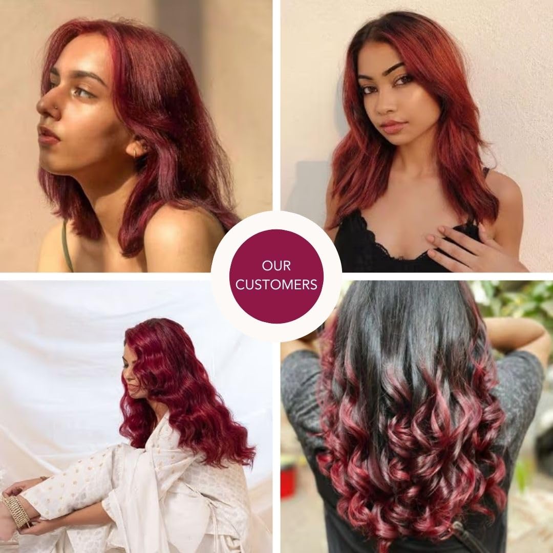 Paradyes Top-up Semi-permanent Ruby Wine DIY Conditioner Based Hair Colour, 120 gm