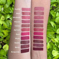 Ruby's Organics Semi-Matte Lipstick for Women All Indian Tones- Highly Pigmented, Moisturizing, Non Drying, Lightweight and Long Lasting- Lip Makeup, Synthetic Chemical Free- Plum, 3.7g