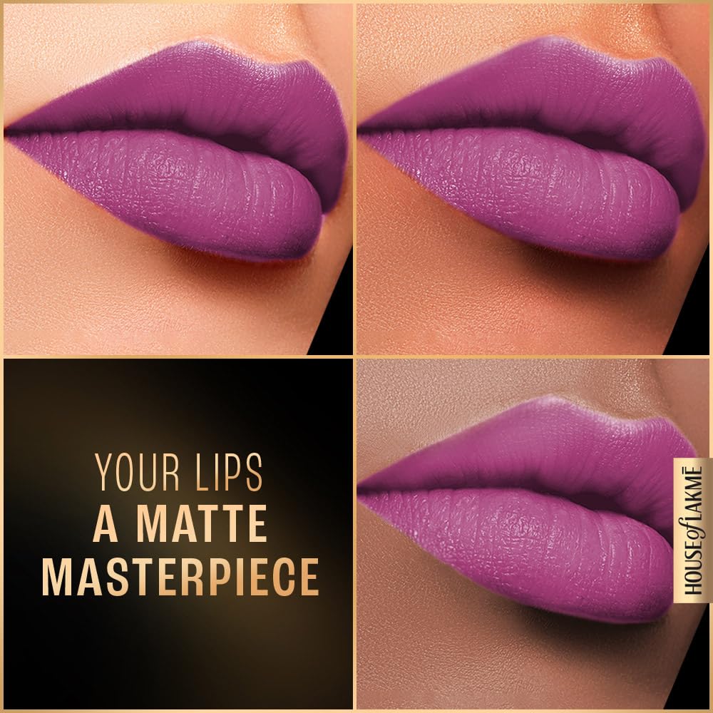 Lakmé Forever Matte Liquid Lip, 16Hr Lipstick, Lightweight & Transferproof - Pink Trip 5.6Ml