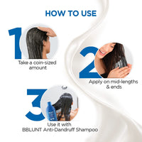 BBLUNT Anti-Dandruff Conditioner with Shea Butter & Tea Tree For Dandruff Control - 250 g
