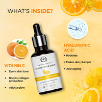 The Man Company Skin Care Kit with Vitamin C Face Wash, Face Serum, Daily Moisturising Cream, No Gas Perfume for Men & Charcoal Sheet Mask | Enriched with Hyaluronic Acid - Pack of 5