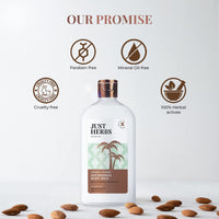 Just Herbs Nourishing Body Milk with Coconut & Almond for Men & Women | Hydrating Body Lotion for Winter Dryness- 300 ml