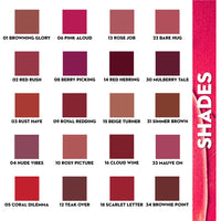 SUGAR Cosmetics Nothing Else Matter Longwear Lipstick for Women | Lasts Up To 8+ Hours| Enriched with Vitamin E | 100% Vegan | 3.2gm - 12 Teak Over