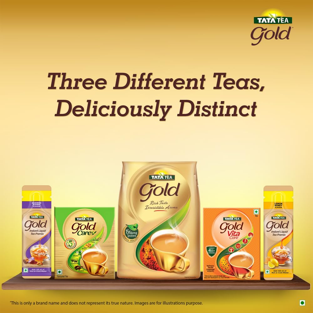Tata Tea Gold 250 gram, Assam Teas With Gently Rolled Aromatic Long Leaves, Rich & Aromatic Chai, Black Tea, Loose Leaves