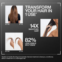 Redken Acidic Bonding Concentrate Sulphate Free Shampoo & Conditioner Combo | With Citric Acid | Repairs Weak Hair Bonds| For Dry, Damaged, Coloured and Frizzy Hair | For Men & Women