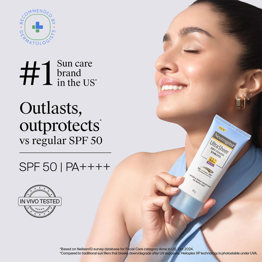 Neutrogena Ultra Sheer Sunscreen Best Value Combo (Pack of 3) – 80ml, 30ml & 30ml