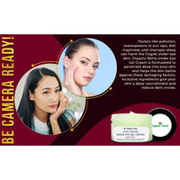 Organic Netra Ultra Ageless Under Eye Gel Cream | Enriched with Natural and Organic Ingredients with No Harmful Chemicals | Hydrates, Nourishes & Boosts Under Eye Skin- 25gm