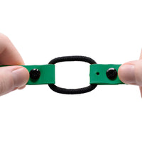 Educator Quick Snap Bungee Dog Collar, Biothane, Waterproof, Odorproof, Easy Connect and Disconnect Clasp and D Ring with Comfort Bungee Loop, Adjustable for Custom Fit, 1-Inch, Green 1