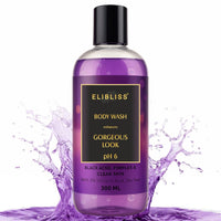 Elibliss Enhances Gorgeous Look Body Wash with 2% Salicylic & Tea Tree | Anti-Acne Cleanser for Black Acne & Pimples | pH 6 Balanced Formula for Clear Skin | Daily Body Wash 300ml