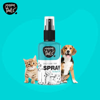 Wagging Tails Daily Care Paw Spray for Summer Walk- 100ml for Dirty, Dry, chapped and Muddy Paws | Natural Spray with Fragrance for Dogs, Cats and Puppies paw - Dog paw Clener Spray
