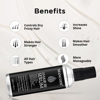 Mancode Hair Serum for Men Instant Shine & Smoothness Regular Use For Dry & Wet Hair Gives Frizz Free Soft & Silky Hair - 100ml (Men's Hair Serum, 100ml e 3.38fl oz.)