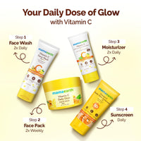 Mamaearth Vitamin C Daily Glow Face Pack with Vitamin C & Turmeric 200g | Natural, DIY-like Texture | Instantly Brightens Skin, Adds Glow | Clay Face Mask | Free From Harmful Chemicals | All Skin Type