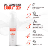 Brinton GlowNise Deep Cleansing Foam Face Wash | For Oily and Acne Prone Skin | Exfoliates, Rejuvenates and Cleanses Skin - 60 ml x Pack of 3
