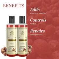 Khadi Natural Satritha Shampoo | Herbal Shampoo for Controlling Hair Fall and Repairing Damaged | Suitable for All Hair Types |Pack of 2 | (210 * 2) (420 ml)