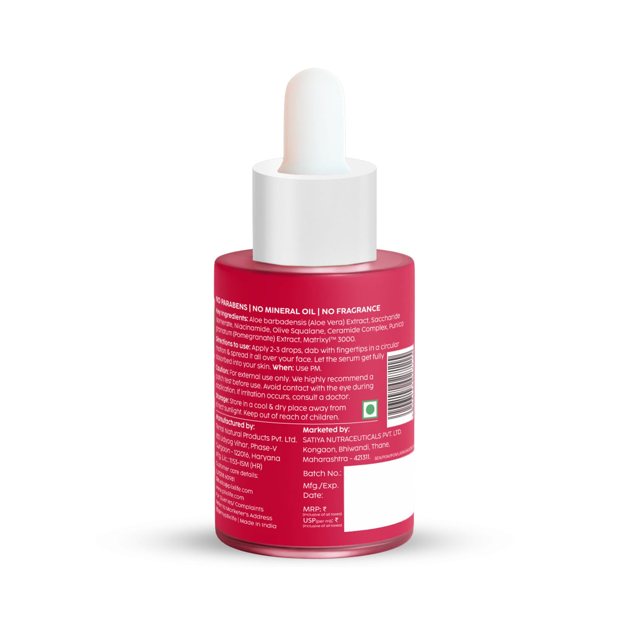 PLIX - THE PLANT FIX Pomegranate Overnight Repair Dewy Serum (30ml) for Ageless Younger Skin | Reduce Fine Lines & Wrinkles | Collagen Boosting, Hydrating Serum for Women & Men | Anti-ageing