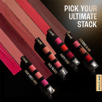 Lakmé Ultimate Glam 4 In 1 Matte Lip Stack, Party Chic 4Ml