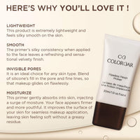 Colorbar Cosmetics Flawless Finish Primer 30 ml, Transparent |Moisturizes Skin | Gel based light weight formula |Provides Radiant & Smooth Finish (Pack of 3)
