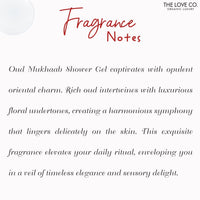 THE LOVE CO. Oud Mukhaab Body Lotion - Nourishing Moisturizer Cream for Dry Skin - Suitable for Men and Women with Jojoba Oil, Shea Butter & Vitamin E - 250ml